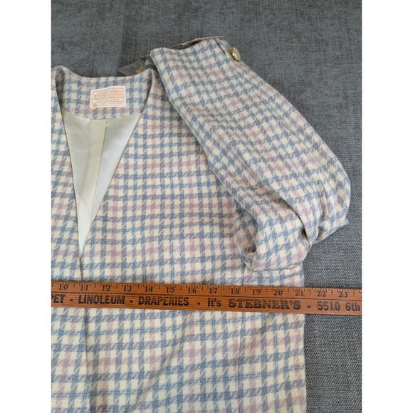 NWT Pendelton Blazer Womens 16 Plus Houndstooth Virgin Wool Made USA Vintage - Picture 4 of 9